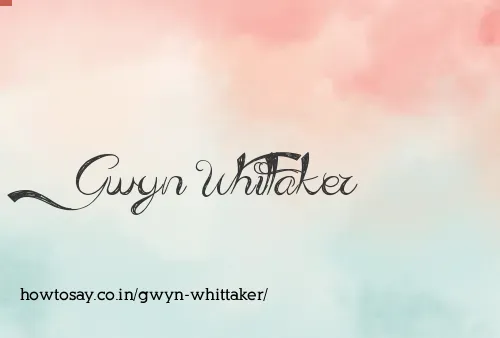 Gwyn Whittaker