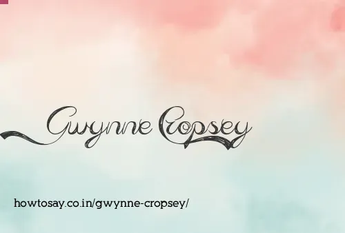 Gwynne Cropsey