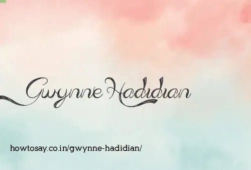 Gwynne Hadidian