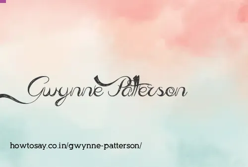 Gwynne Patterson