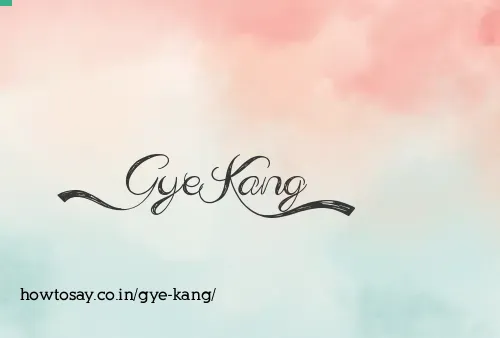 Gye Kang