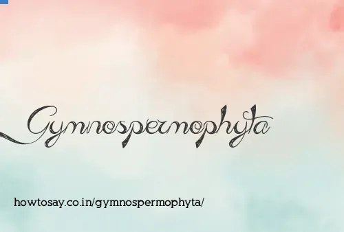 Gymnospermophyta