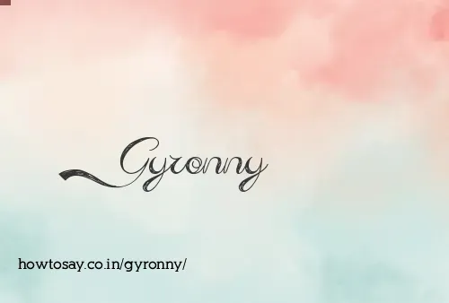 Gyronny