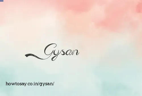 Gysan