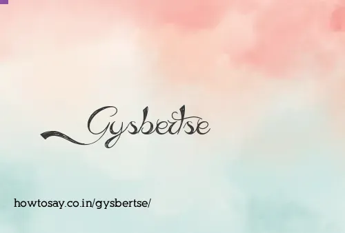 Gysbertse