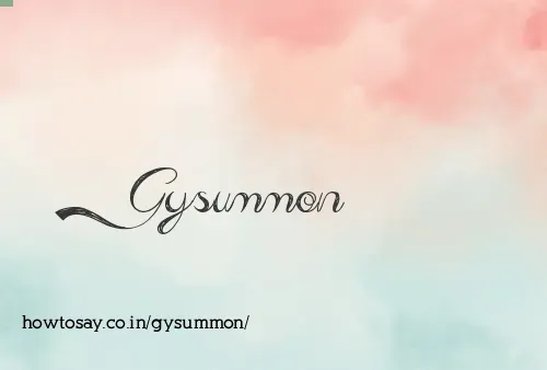 Gysummon