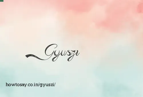 Gyuszi