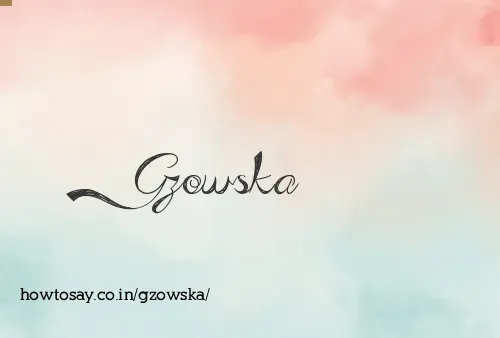 Gzowska