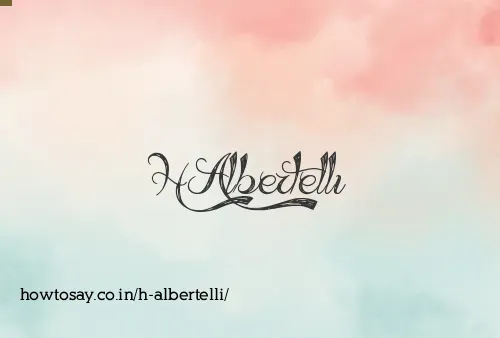 H Albertelli