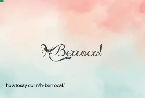 H Berrocal