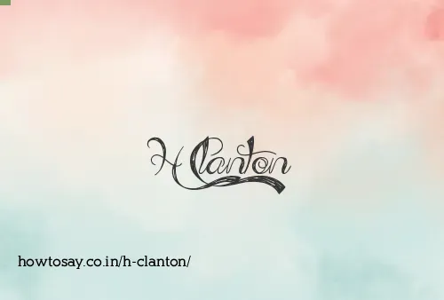 H Clanton