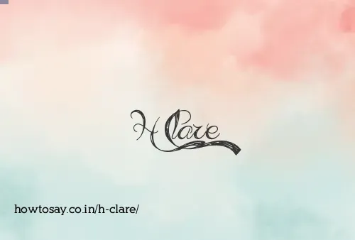 H Clare