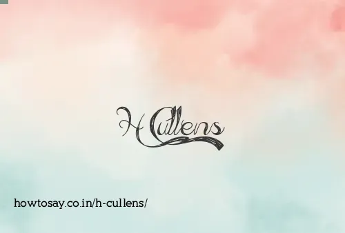 H Cullens