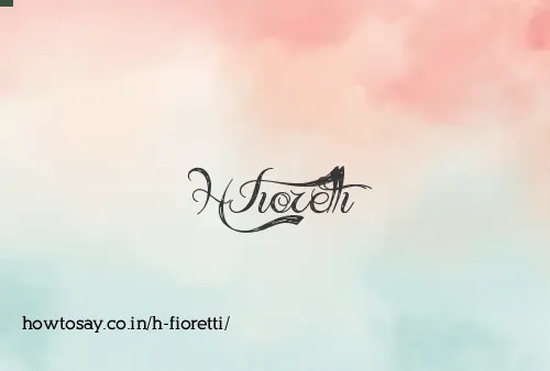 H Fioretti
