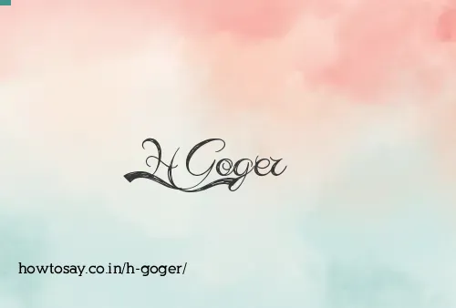 H Goger