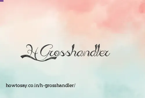 H Grosshandler