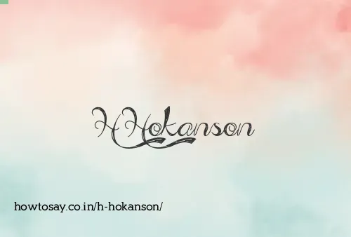 H Hokanson