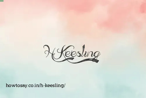 H Keesling