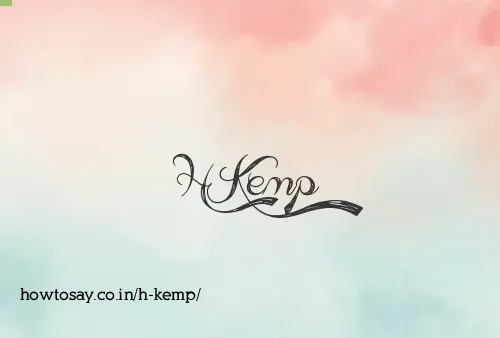 H Kemp