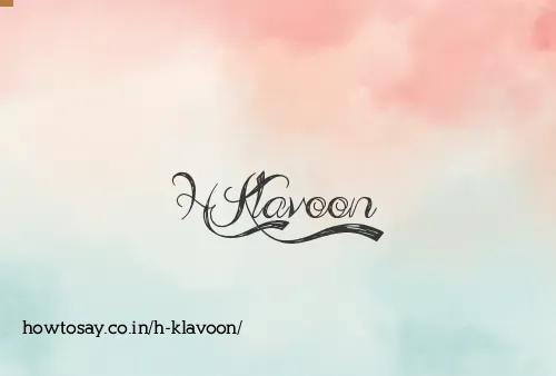 H Klavoon