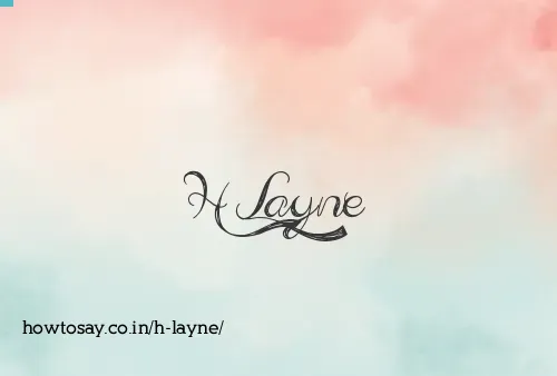 H Layne