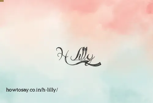 H Lilly