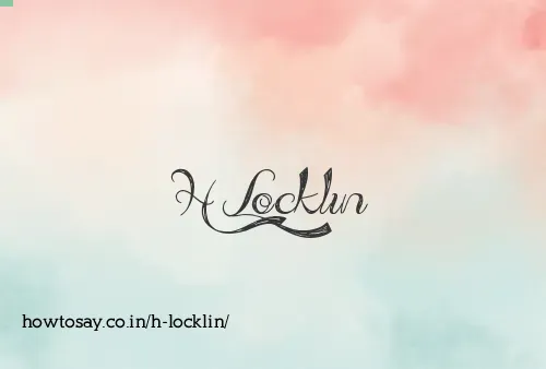 H Locklin