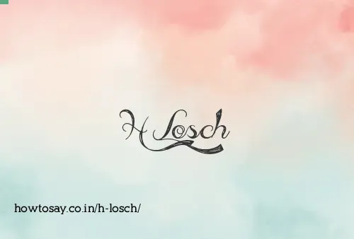 H Losch