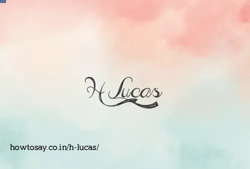 H Lucas