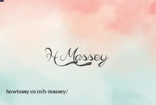 H Massey