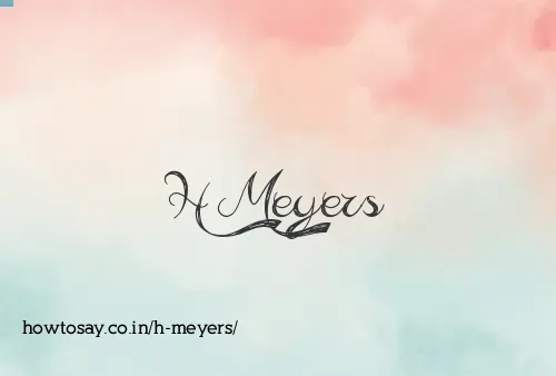 H Meyers