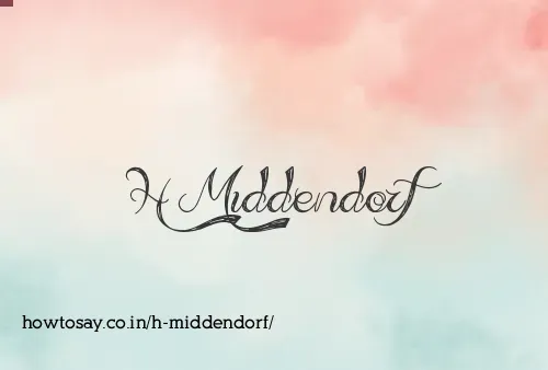 H Middendorf