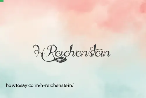H Reichenstein