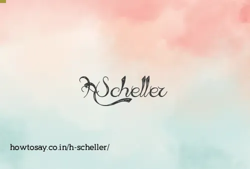 H Scheller