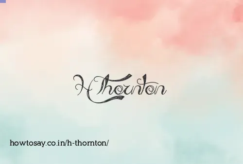 H Thornton