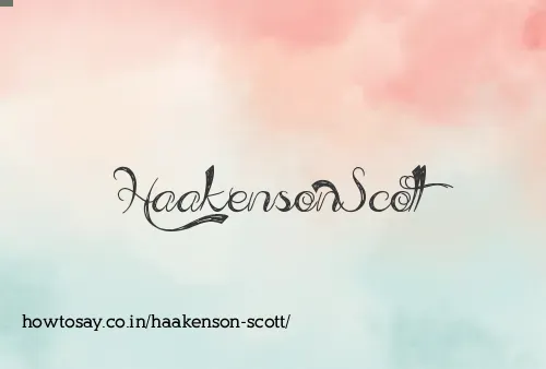 Haakenson Scott