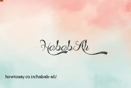 Habab Ali
