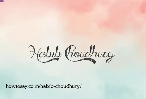 Habib Choudhury