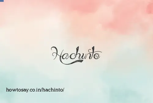 Hachinto
