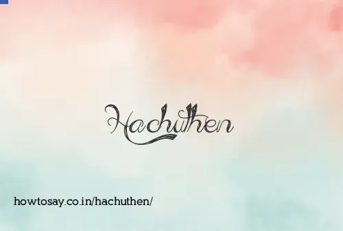 Hachuthen