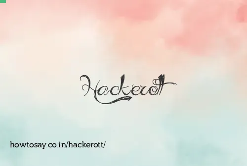Hackerott