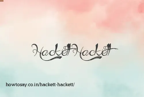 Hackett Hackett