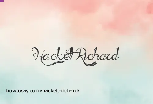 Hackett Richard