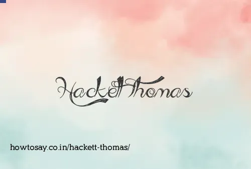 Hackett Thomas