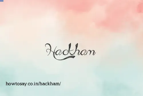 Hackham