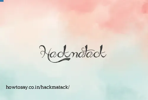 Hackmatack