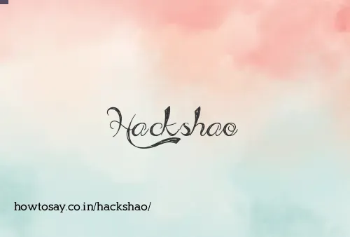 Hackshao