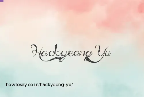 Hackyeong Yu