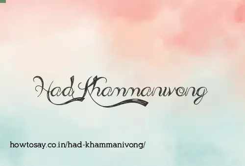 Had Khammanivong