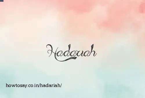 Hadariah